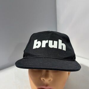 Place Black Cap with White Text